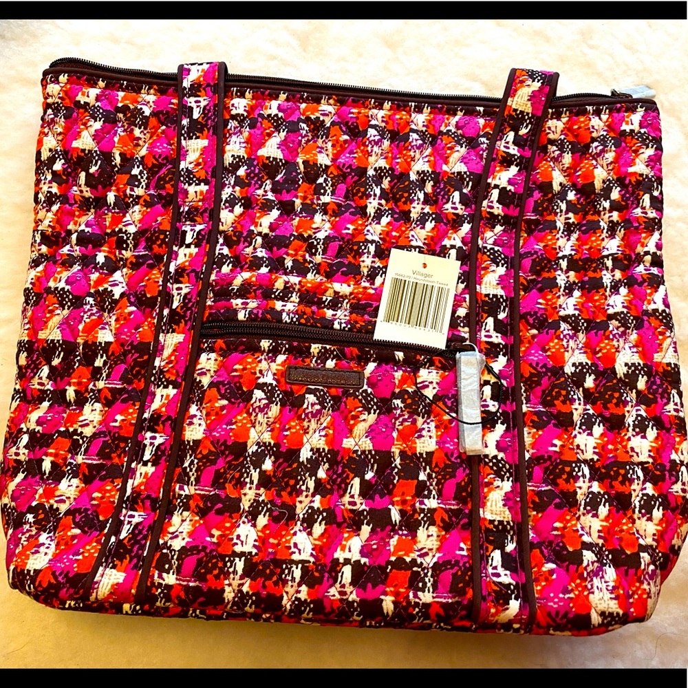 Vera Bradley Villager Tote in Houndstooth Tweed